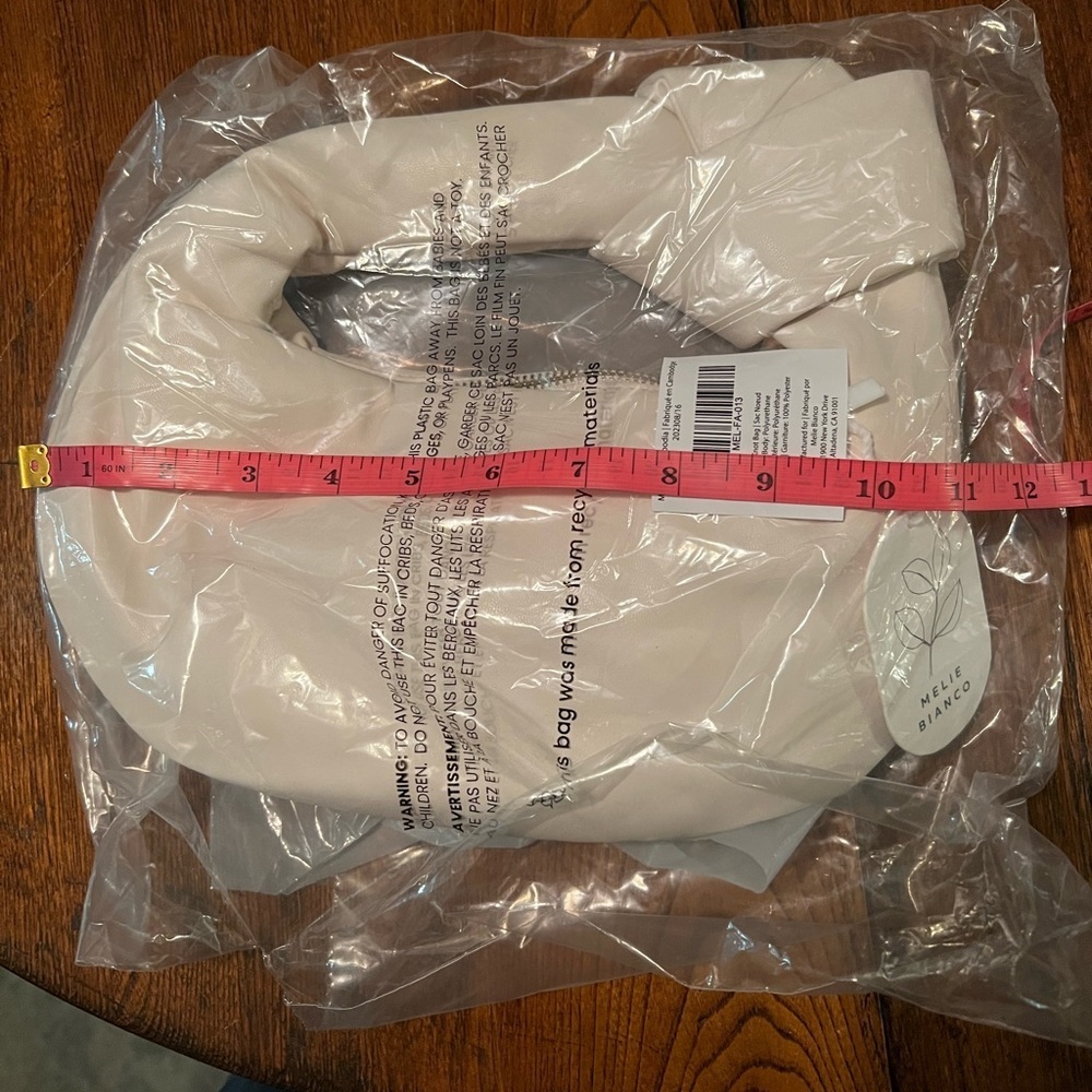 Melie Bianco Alexandra Top Handle Bag in Cream, new with tags - Picture 7 of 7